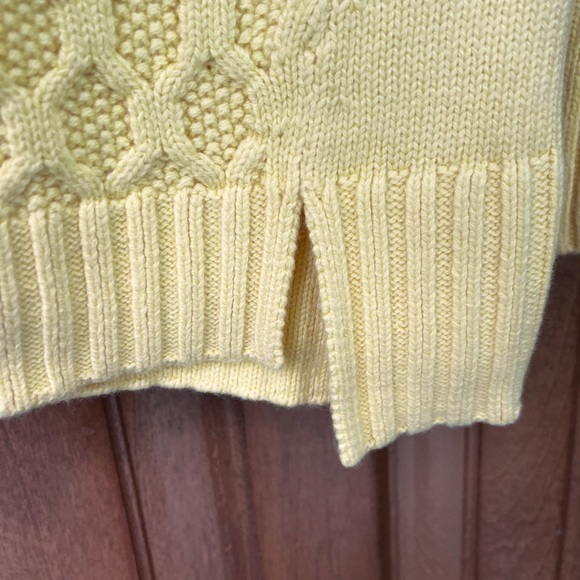 NWT Yellow Talbots Cotton Sweater - Picture 5 of 6
